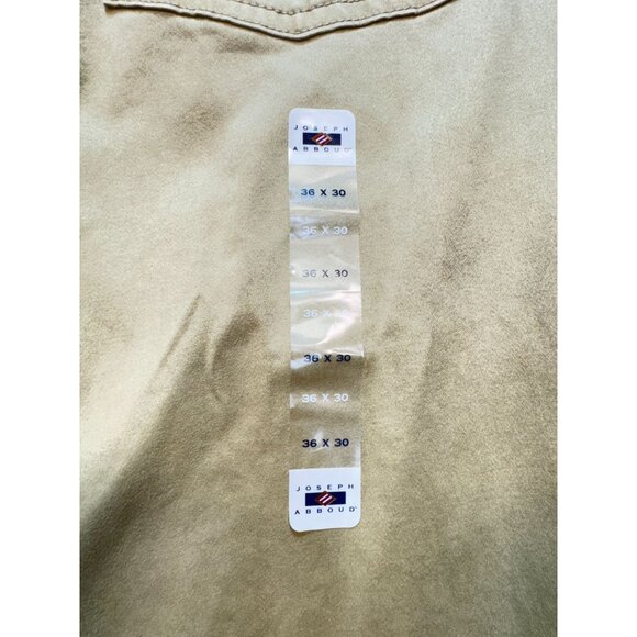 NEW Joseph Abboud Mens Classic Fit Khaki Pants Size 36x30 Flat Front Casual - Picture 11 of 15